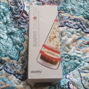 Bumper tea Bottle double wall glass in 📦